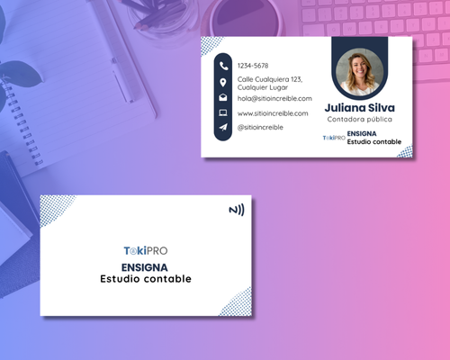 Modelo de tarjeta TokiPRO - Diseño Corporativo